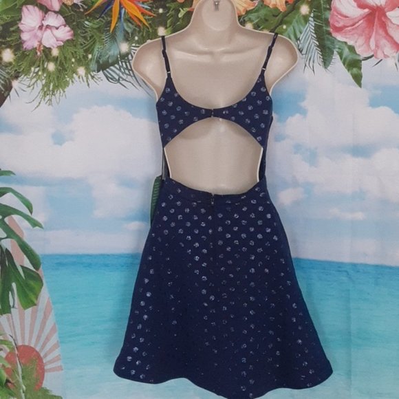 Juniors Sleeveless Fit + Flare Dress Size 3 NWT - Picture 4 of 8